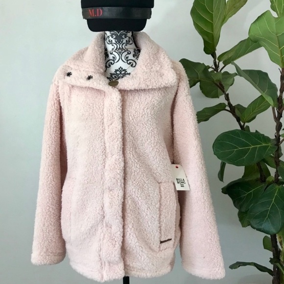 billabong cozy days faux fur jacket